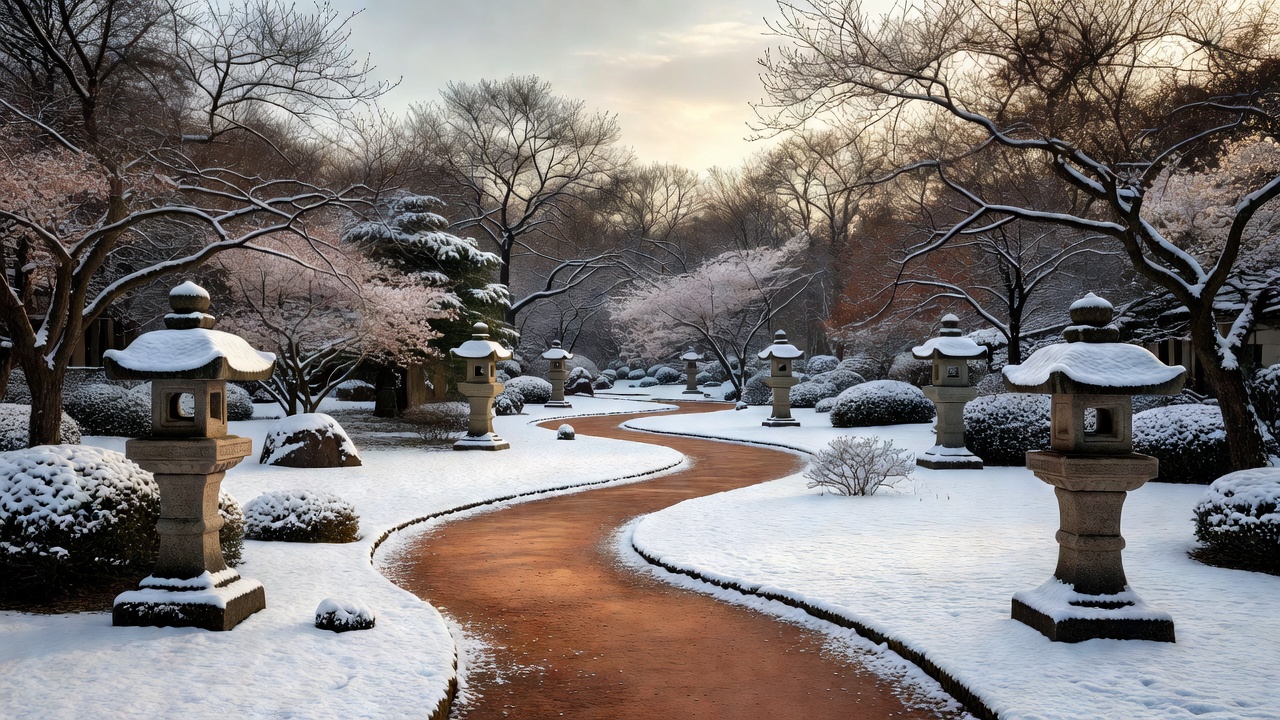 雪の小径